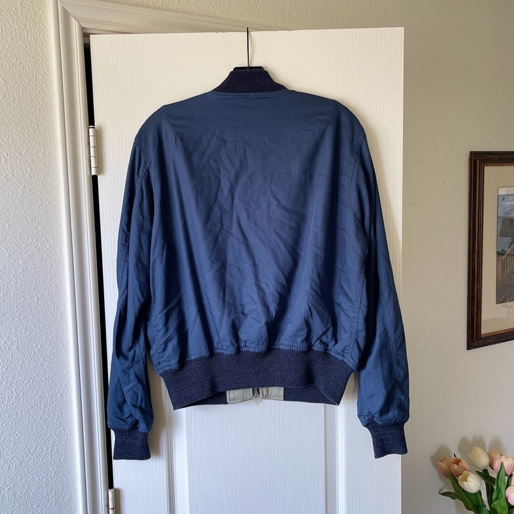 Rrl Reversible Bomber Jacket Eagle Embroidery Twi… - image 7